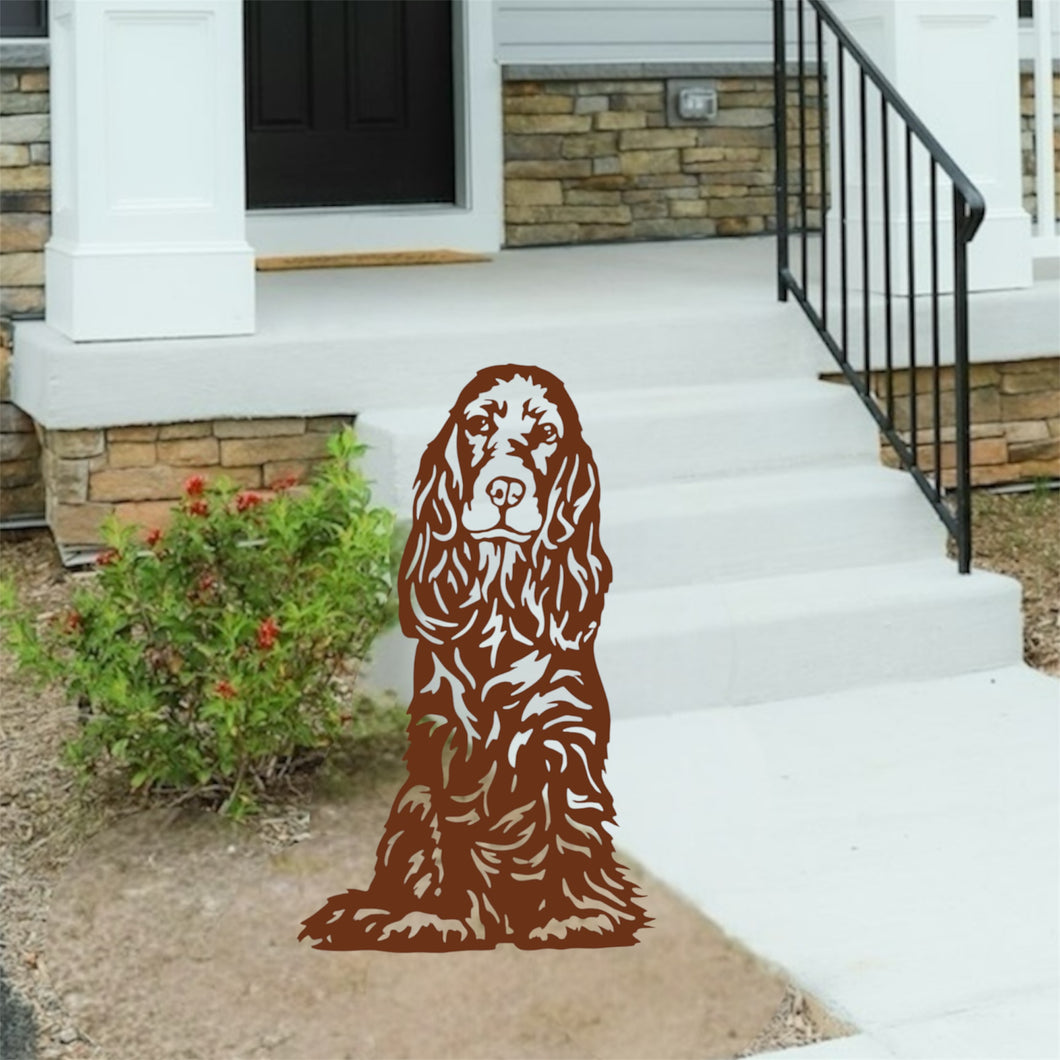 Cocker Spaniel Metal Yard Stake