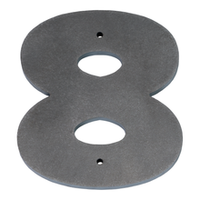 Modern Stainless Steel House Numbers and Letters - Laser Cut, Proxima Nova Font, 6 Inch