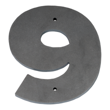 Modern Stainless Steel House Numbers and Letters - Laser Cut, Proxima Nova Font, 6 Inch