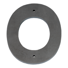 Timeless Stainless Steel House Numbers and Letters - Laser Cut, Trilby Black Font, 6 Inch