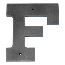 Timeless Stainless Steel House Numbers and Letters - Laser Cut, Trilby Black Font, 6 Inch