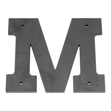 Timeless Stainless Steel House Numbers and Letters - Laser Cut, Trilby Black Font, 6 Inch