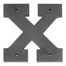 Timeless Stainless Steel House Numbers and Letters - Laser Cut, Trilby Black Font, 6 Inch