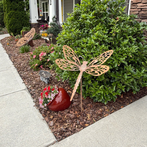 Dragonfly Yard Art Installation