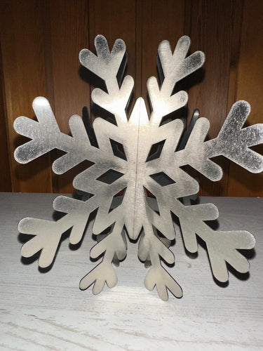 SteelFreak 3D Metal Snowflake Stainless Steel