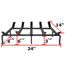 24 Inch Heavy Duty Tapered Fireplace Grate