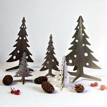 SteelFreak 3D Stainless Steel Christmas Tree Set of Five