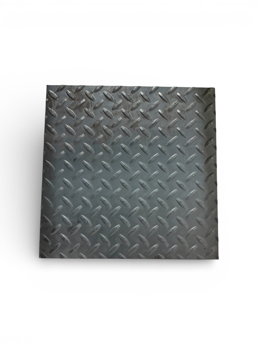 14 Gauge Diamond Tread Hot Rolled Mild Steel Plate, Square, Mill Finish - Made in USA