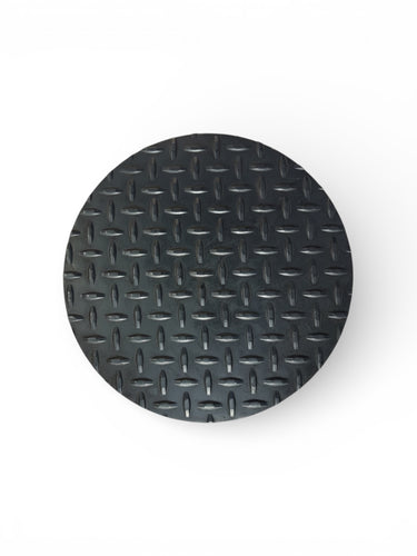 14 Gauge Hot Rolled Diamond Tread Mild Steel Plate, Round, Mill Finish - Made in USA