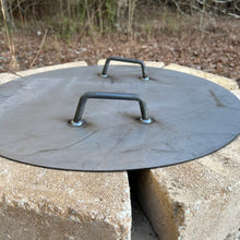 Heavy Duty Raw Steel Round Fire Pit Cover Lid