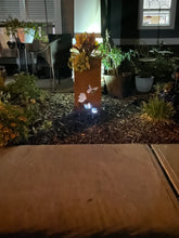 Super Duty Raw Steel Planter, Tall Rectangular with Butterfly Cutouts - Made in USA