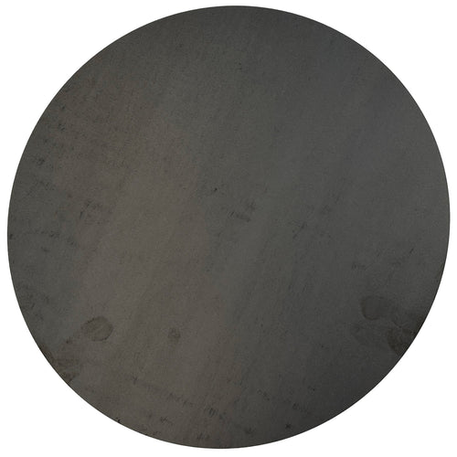 1/2 Inch Hot Rolled Mild Steel Plate, Round, Mill Finish - Made in USA