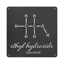 12 x 12 Metal Wall Art - Ethyl Hydroxide